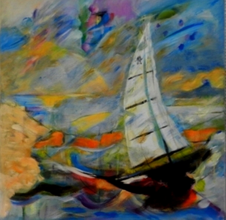 Zomer van Antwerpen 2016 AW .. -  60 x 60 cm 