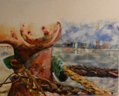 Bolder - Acryl  100 x 80 cm 