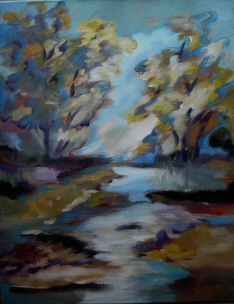 Landschap impressie AW92 - 60 x 80 cm 