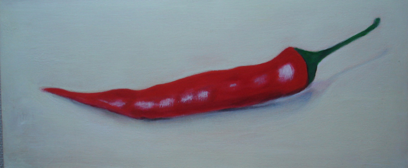 Chili hot AW .. - Acryl op doek  50 x 100 cm 