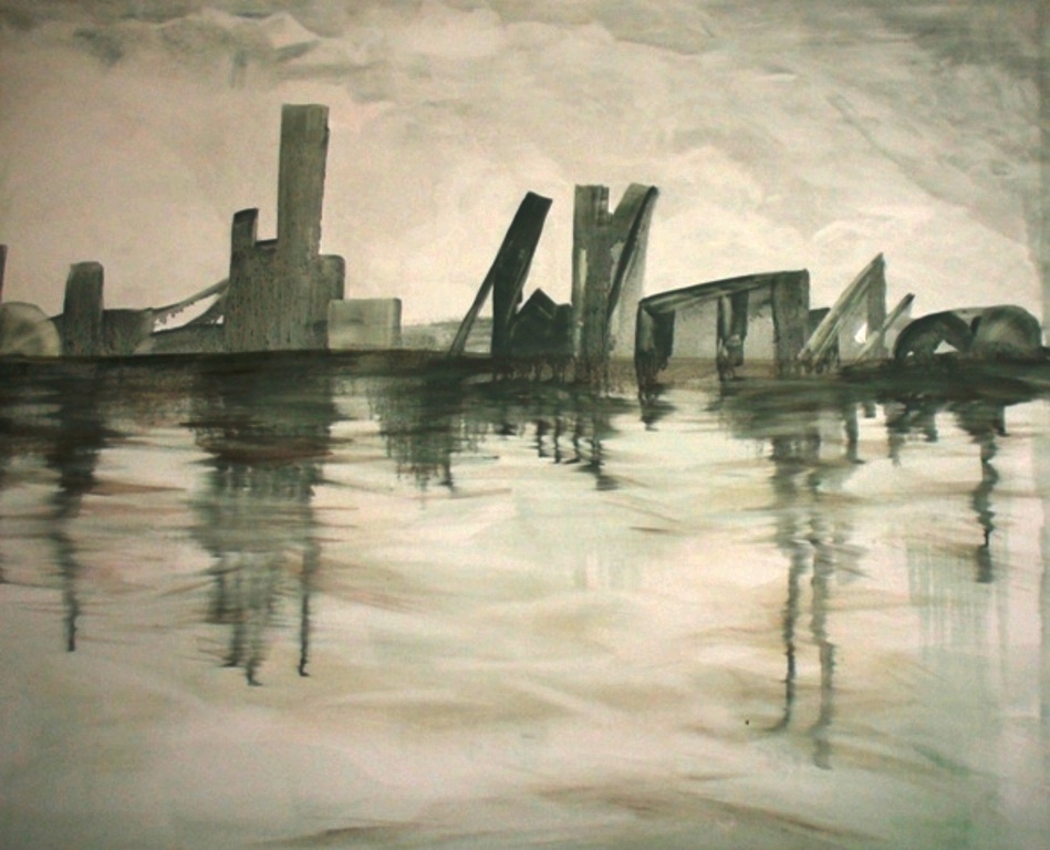 Skyfall  - Olieverf op doek  80 x 100 cm 