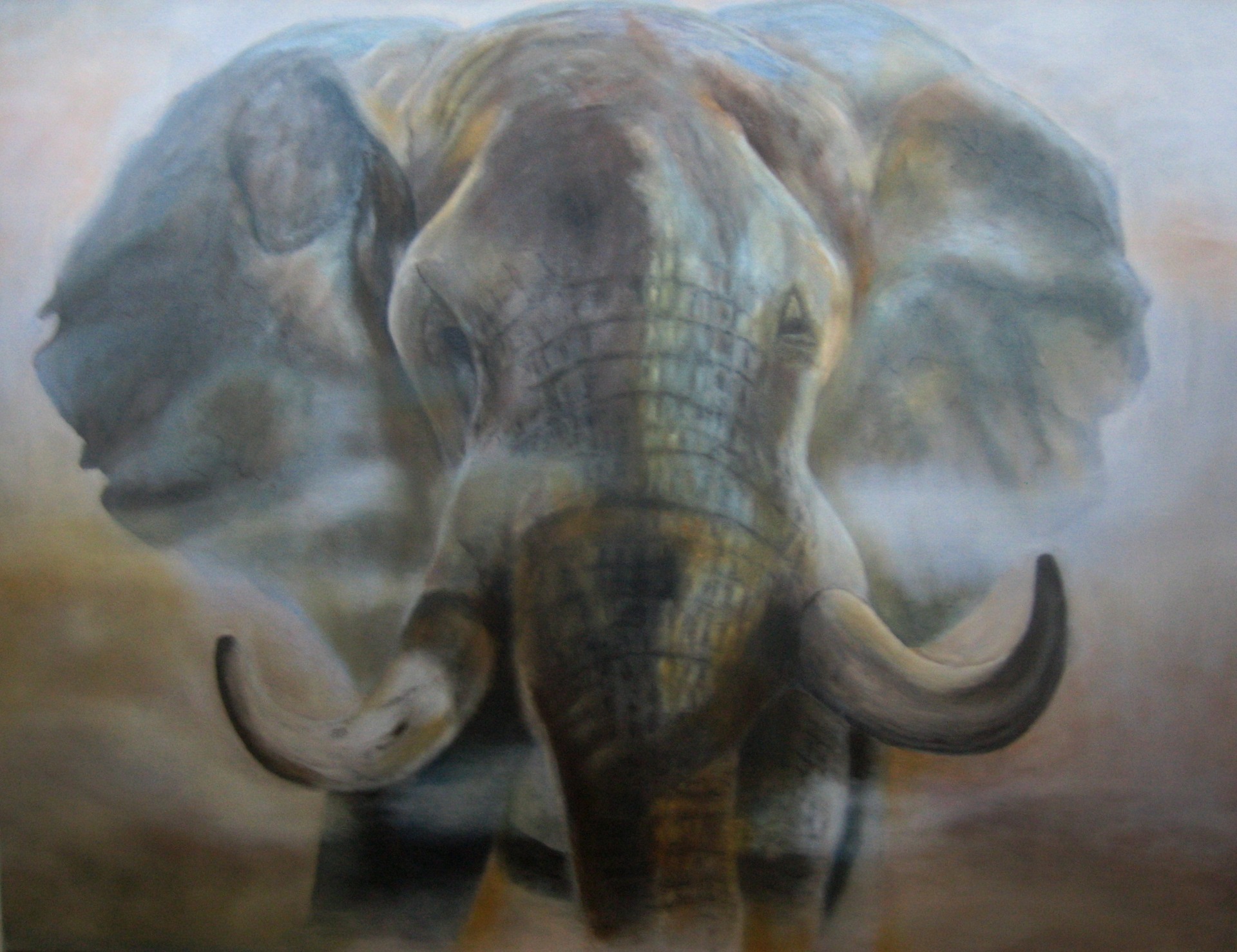 Monarch - Acryl op doek 100 x 100 cm