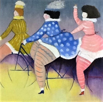 Caricature Belle Epoque  -  100 x 100 cm 