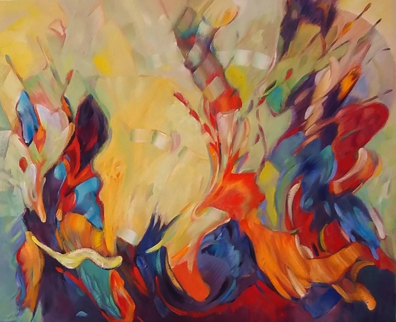 Natuur abstract 5 - 80 x 100 cm  