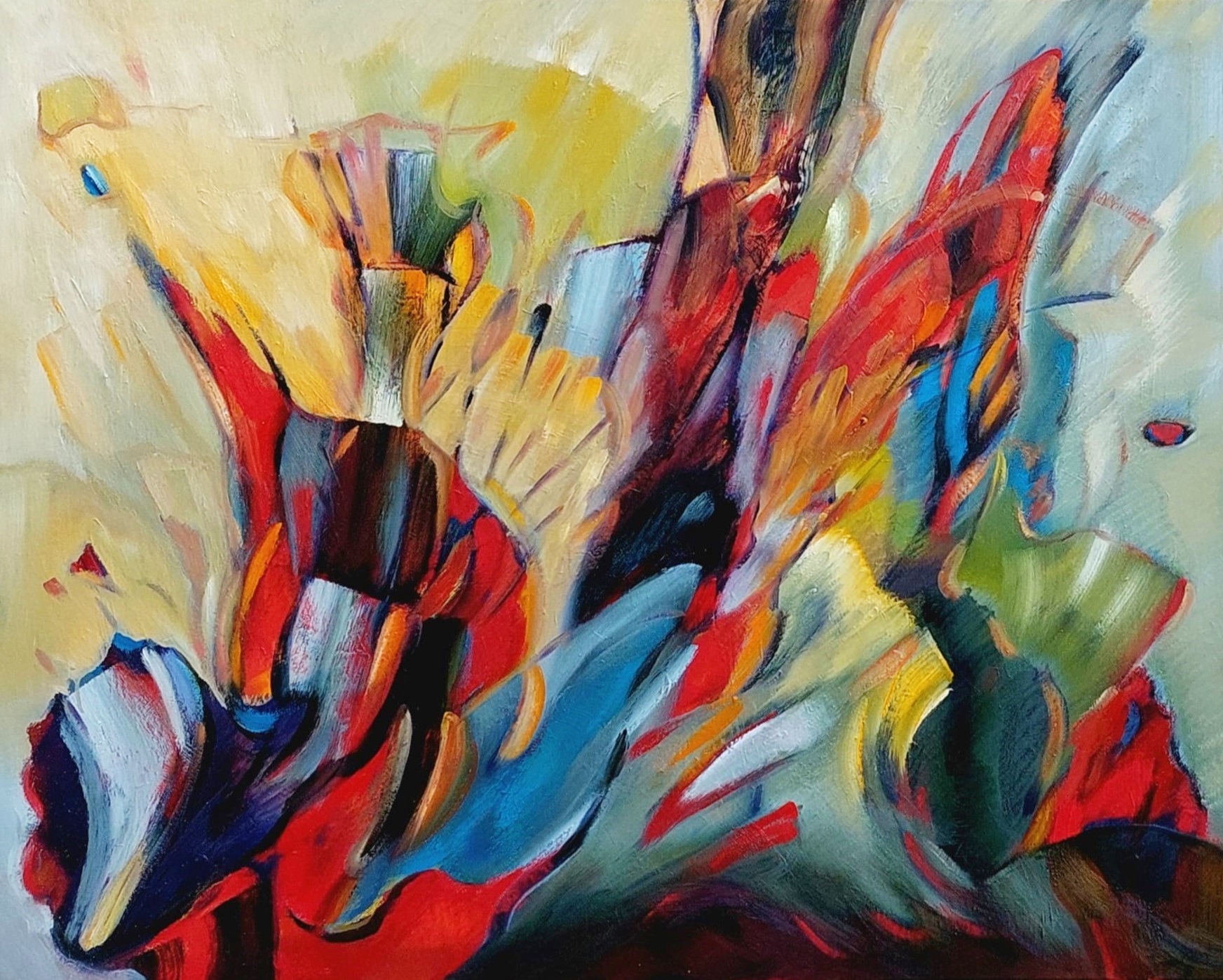 Natuur abstract 3 - 80 x 100 cm