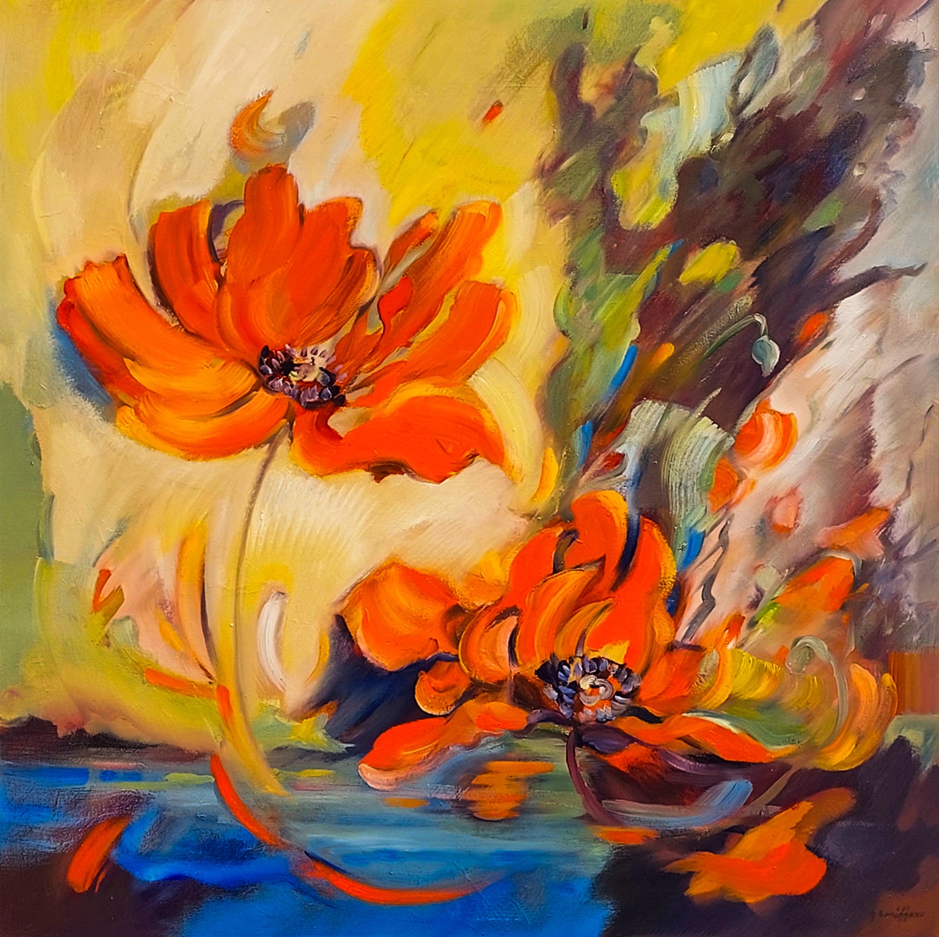 Poppy's - 80 x 80 cm 