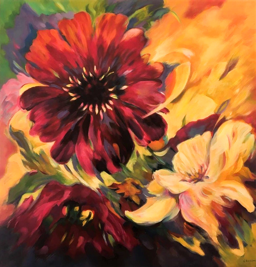 Cosmea - 80 x 80 cm 