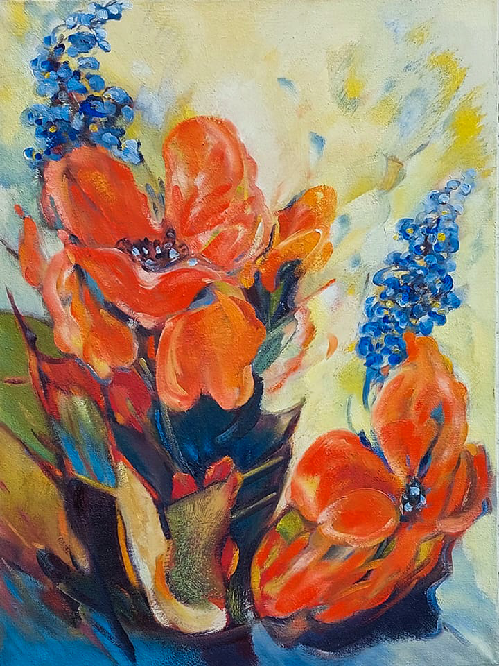 Poppy's - 80 x 60 cm 