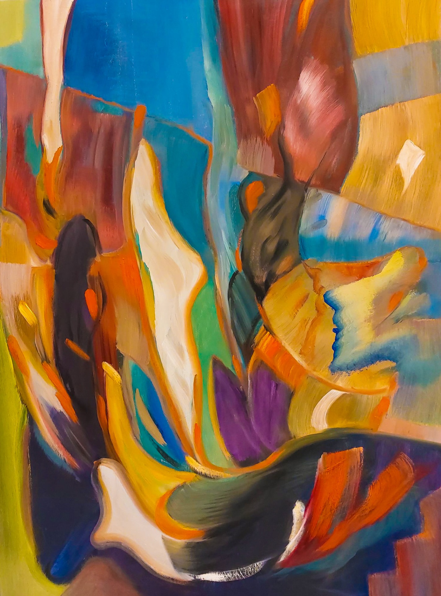 Vrij abstract - 80 x 60 cm 