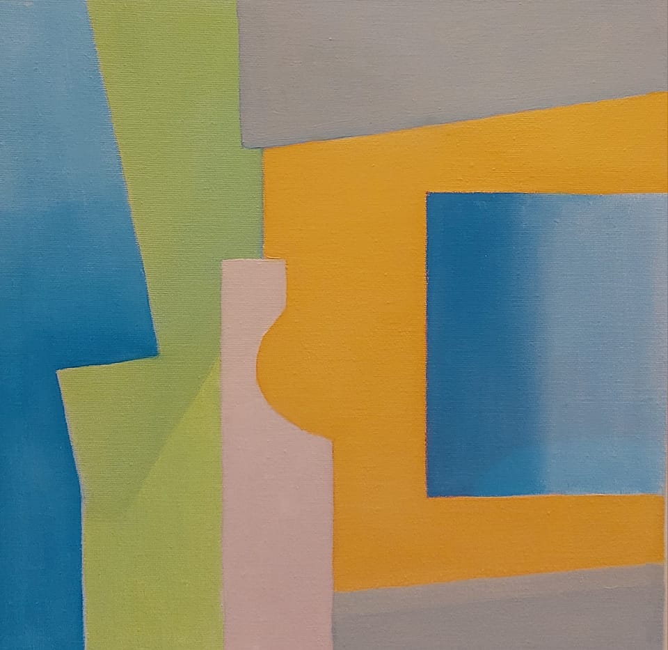 Vrij abstract - 60 x 60 cm 