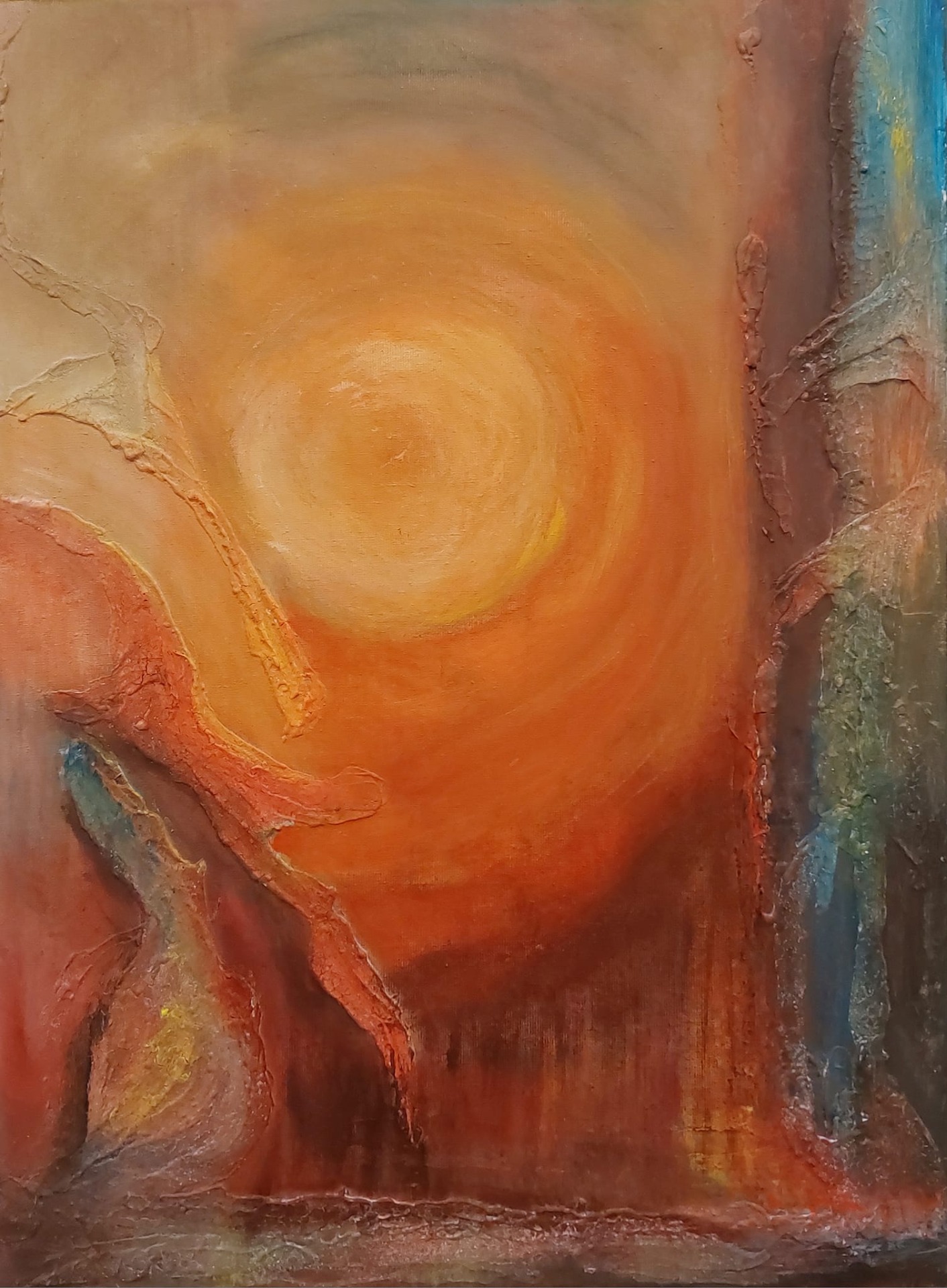 Vrij abstract - 80 x 60 cm 