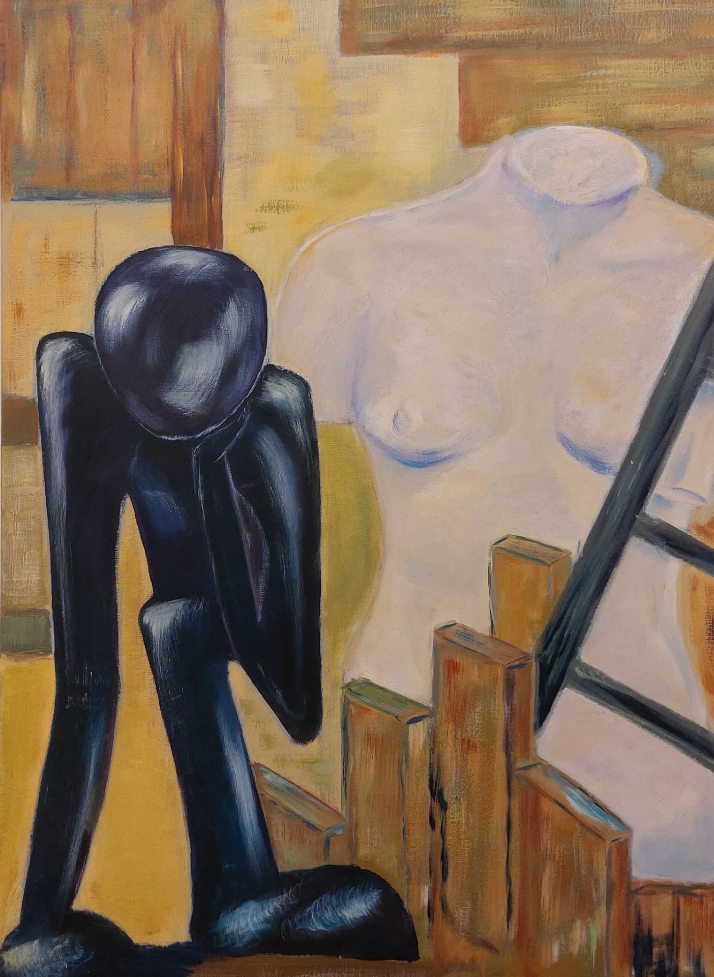 Samengesteld stilleven AW .. - 80 x 60 cm 