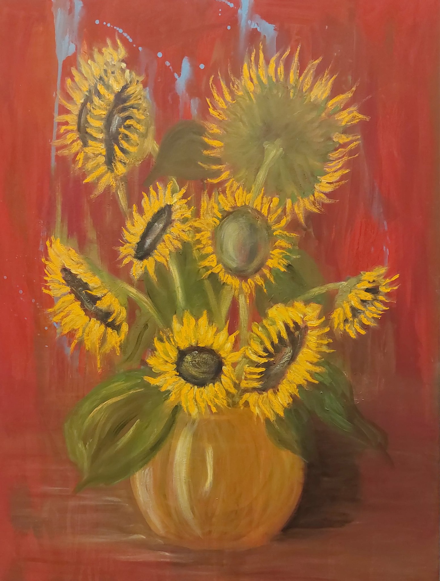 Zonnebloemen - 80 x 60 cm 