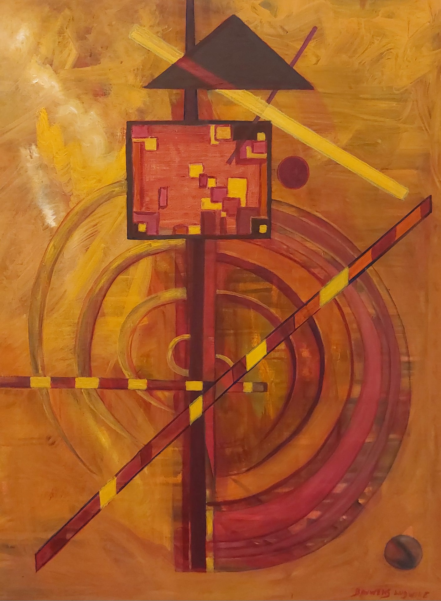 Vrij abstract - 80 x 60 cm 