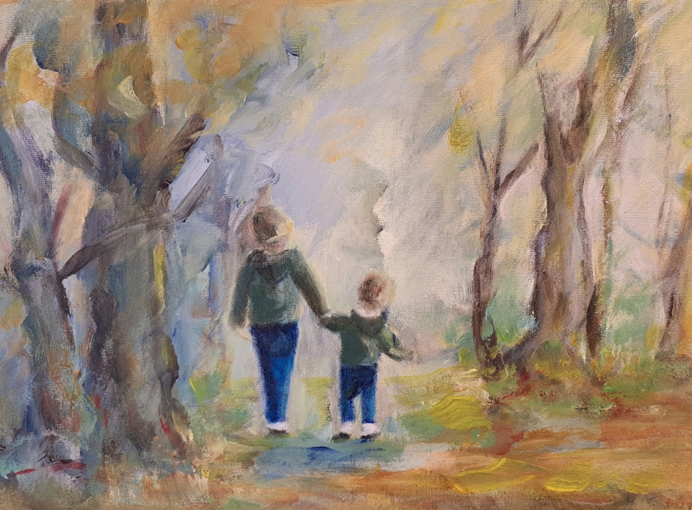 wandeling  30 x 40 cm 
