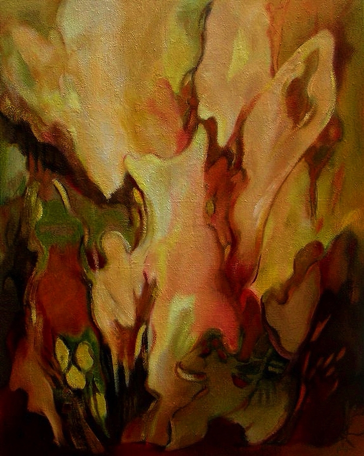Natuur abstract - 100 x 80 cm