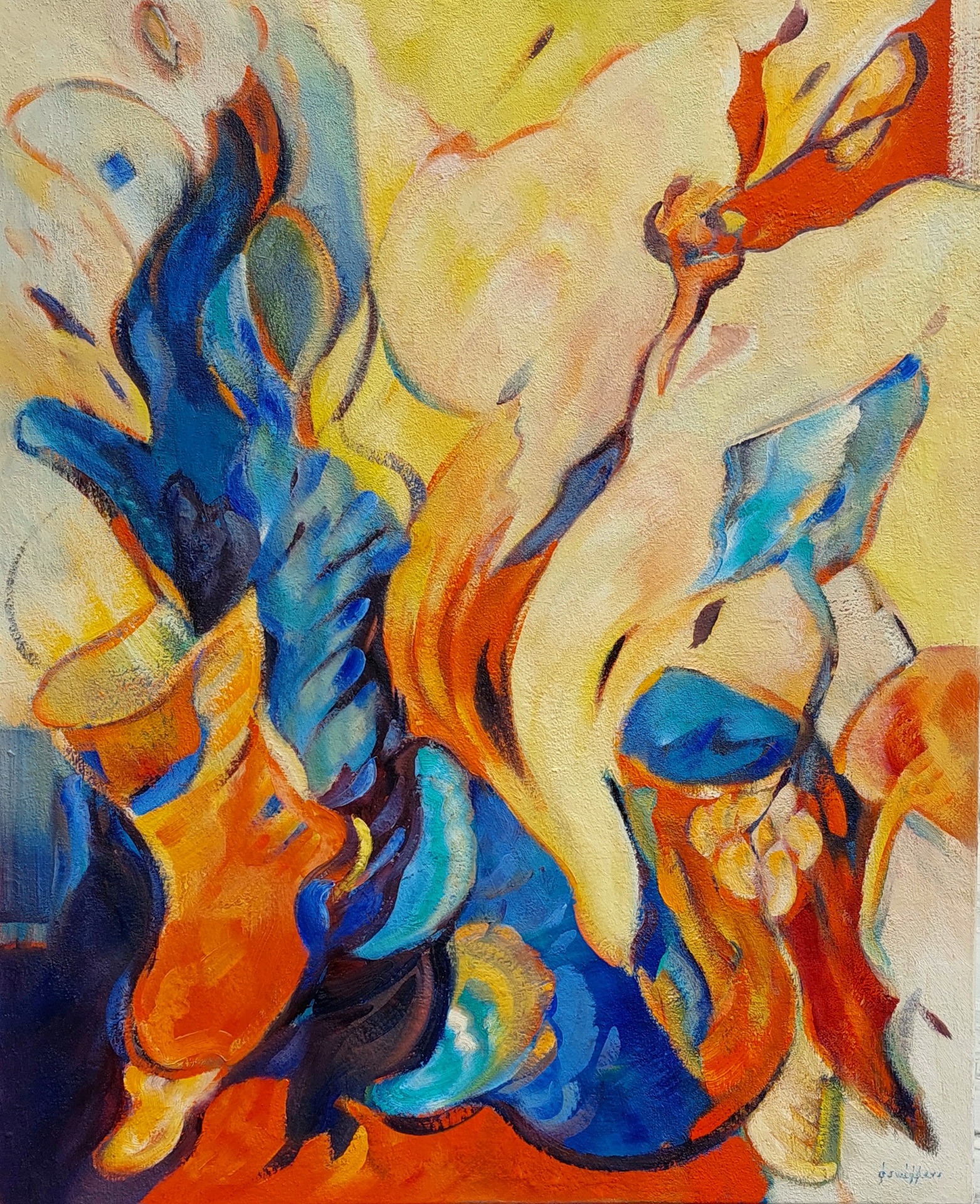 Natuur abstract 2 - 100 x 80 cm