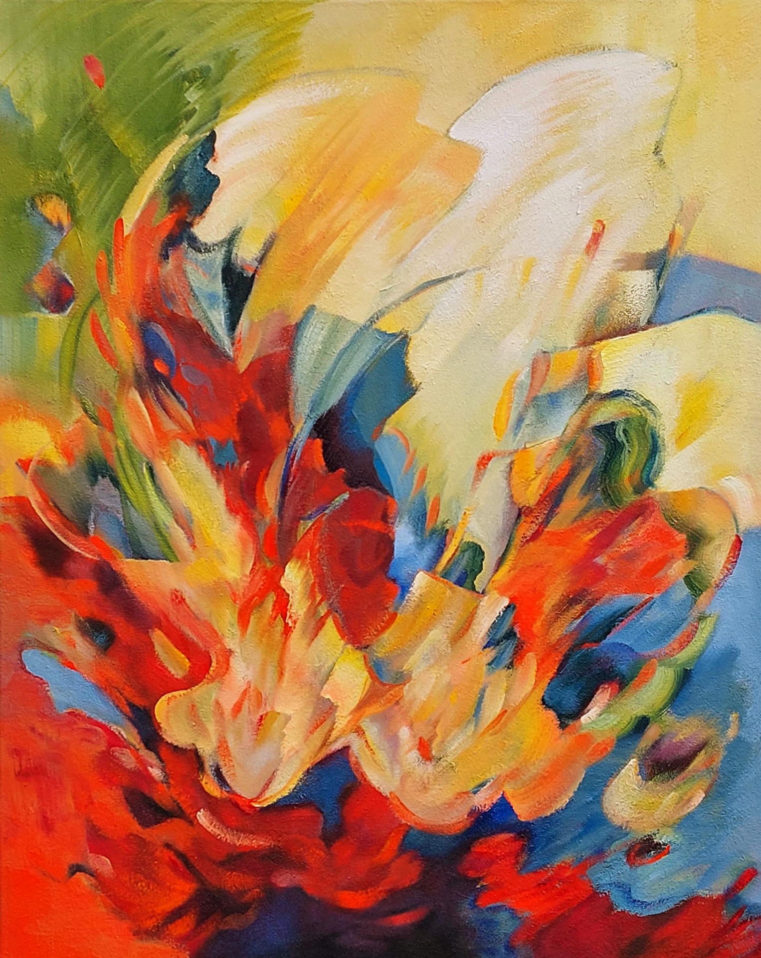 Natuur abstract 1 - 100 x 80 cm