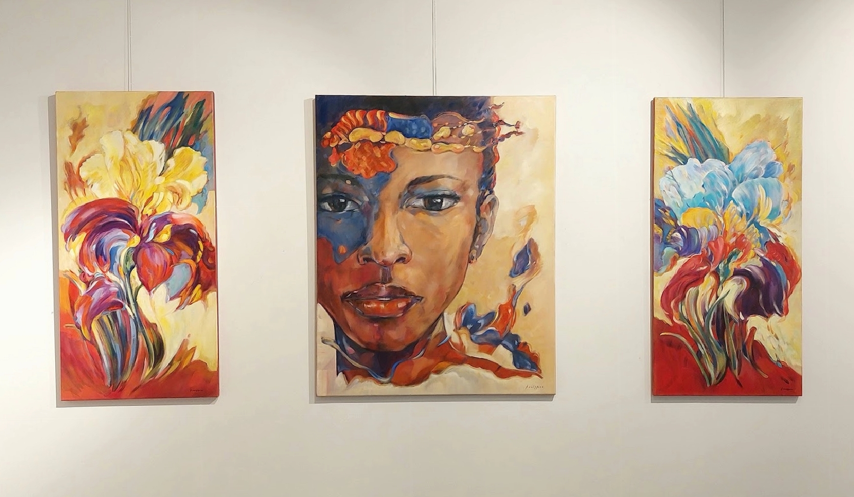 Golden child Africa Zap Mama  - 100 x 80 cm 