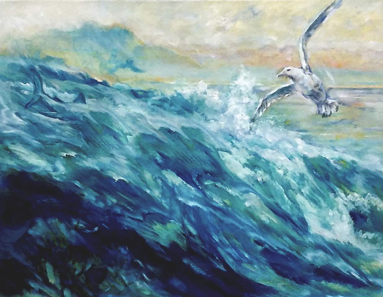 Oceaankracht  80 x 100 cm 