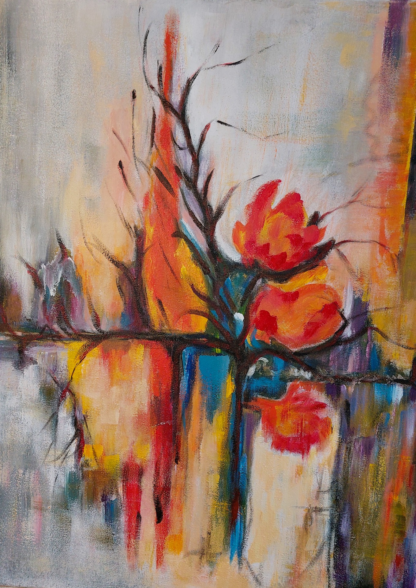 Natuur abstract AW55 - 80 x 60 cm