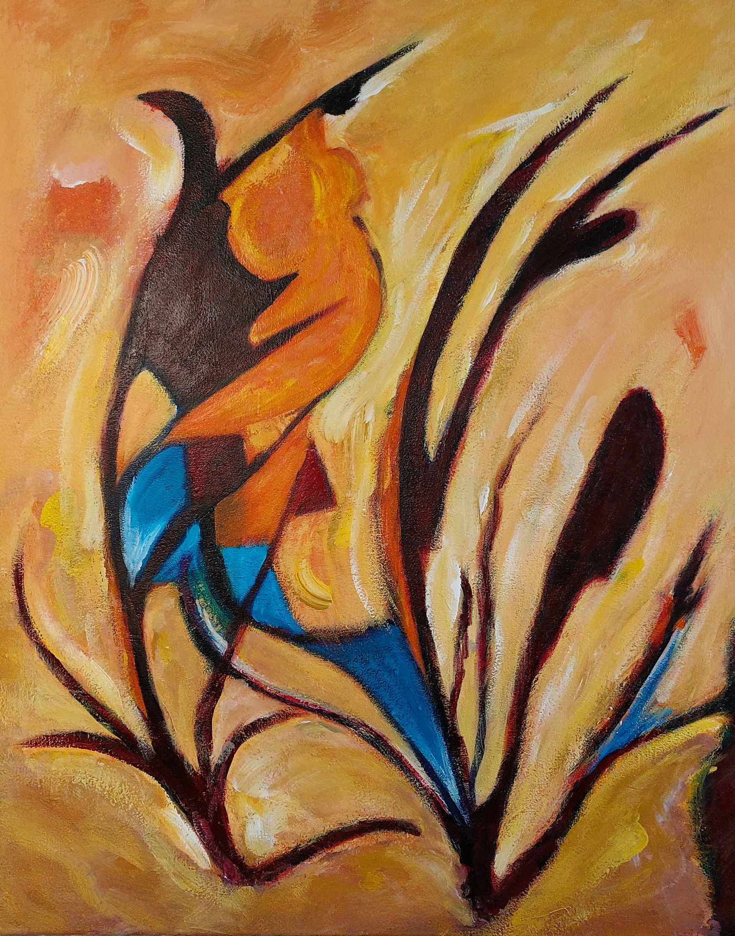Natuur abstract AW47 - 80 x 60 cm 