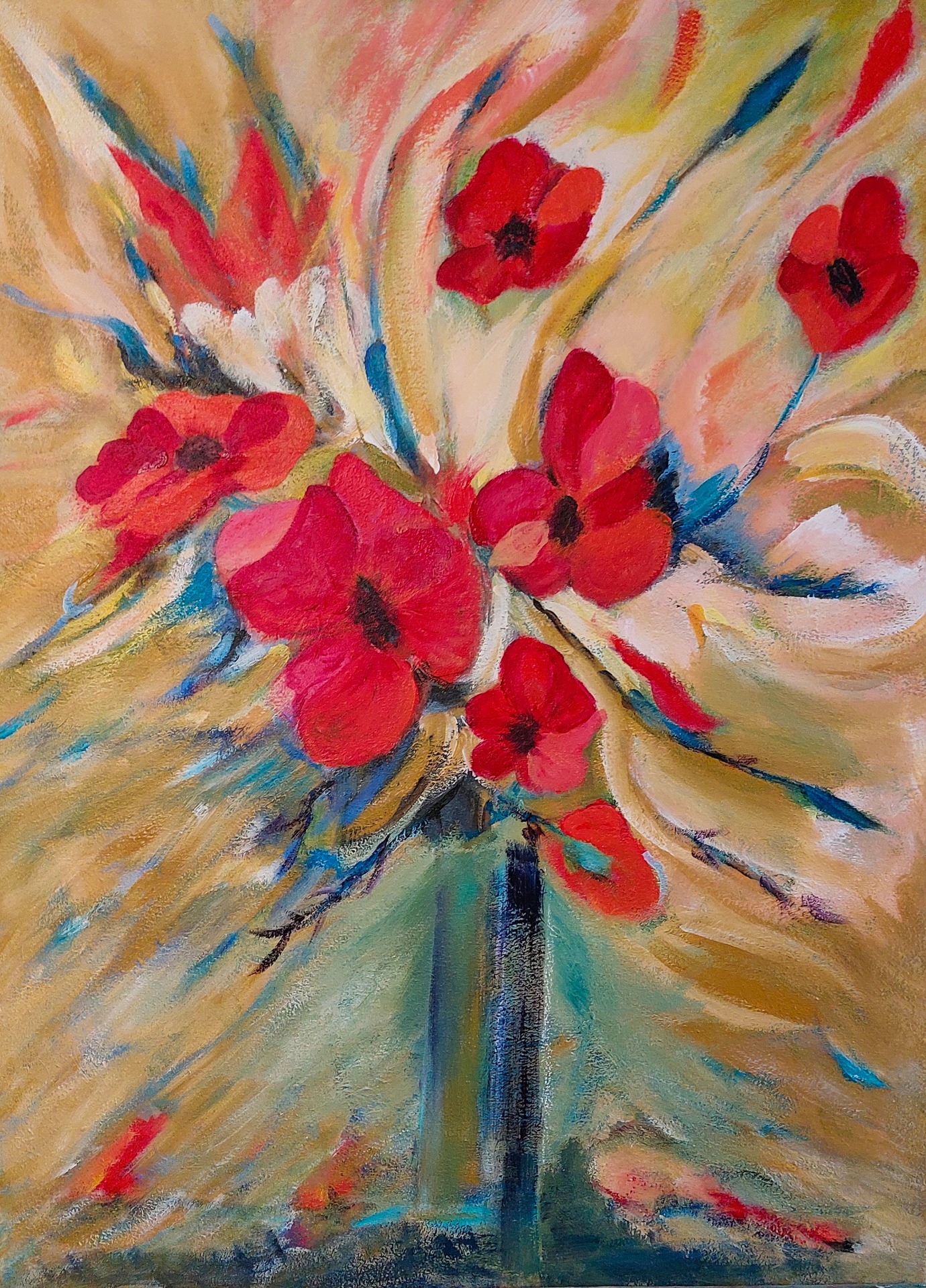 Boeketje AW48 - 80 x 60 cm 