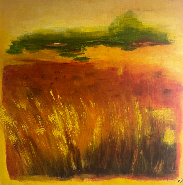 Cadeau abstrait Nicole :-)  100 x 100 cm 