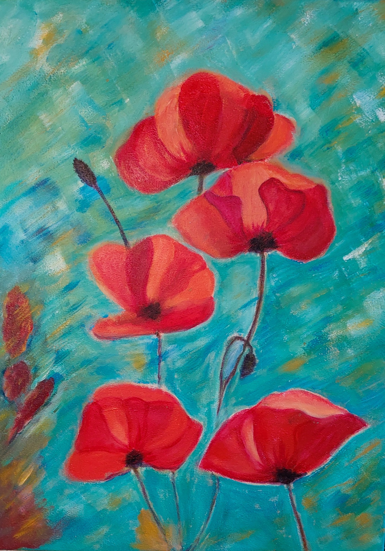 Klaprozen AW47 - 80 x 60 cm 