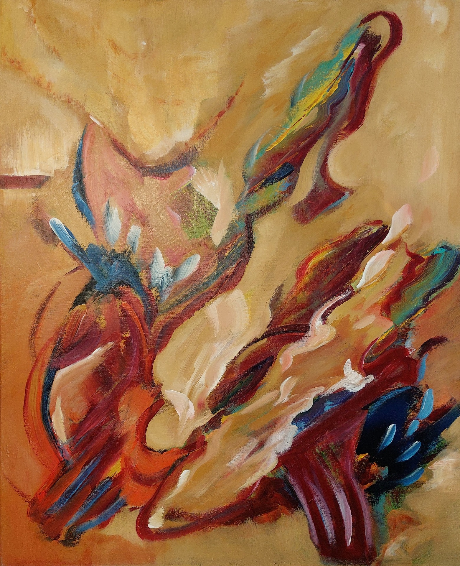 Natuur abstract AW78 - 80 x 60 cm