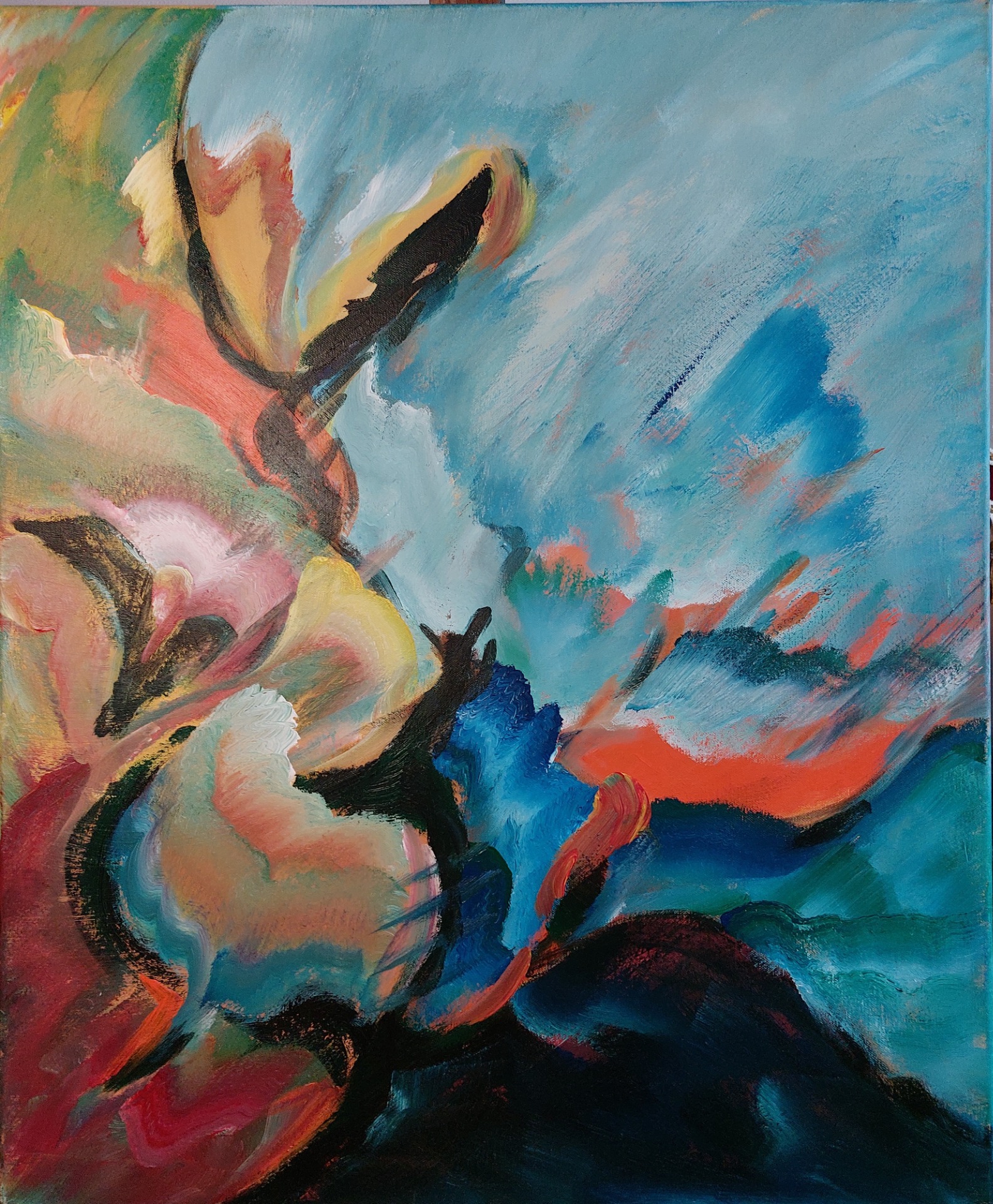 Natuur abstract AW72 - 80 x 60 cm