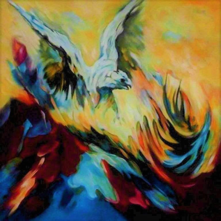 Aguila mexicana - 80 x 80 cm 