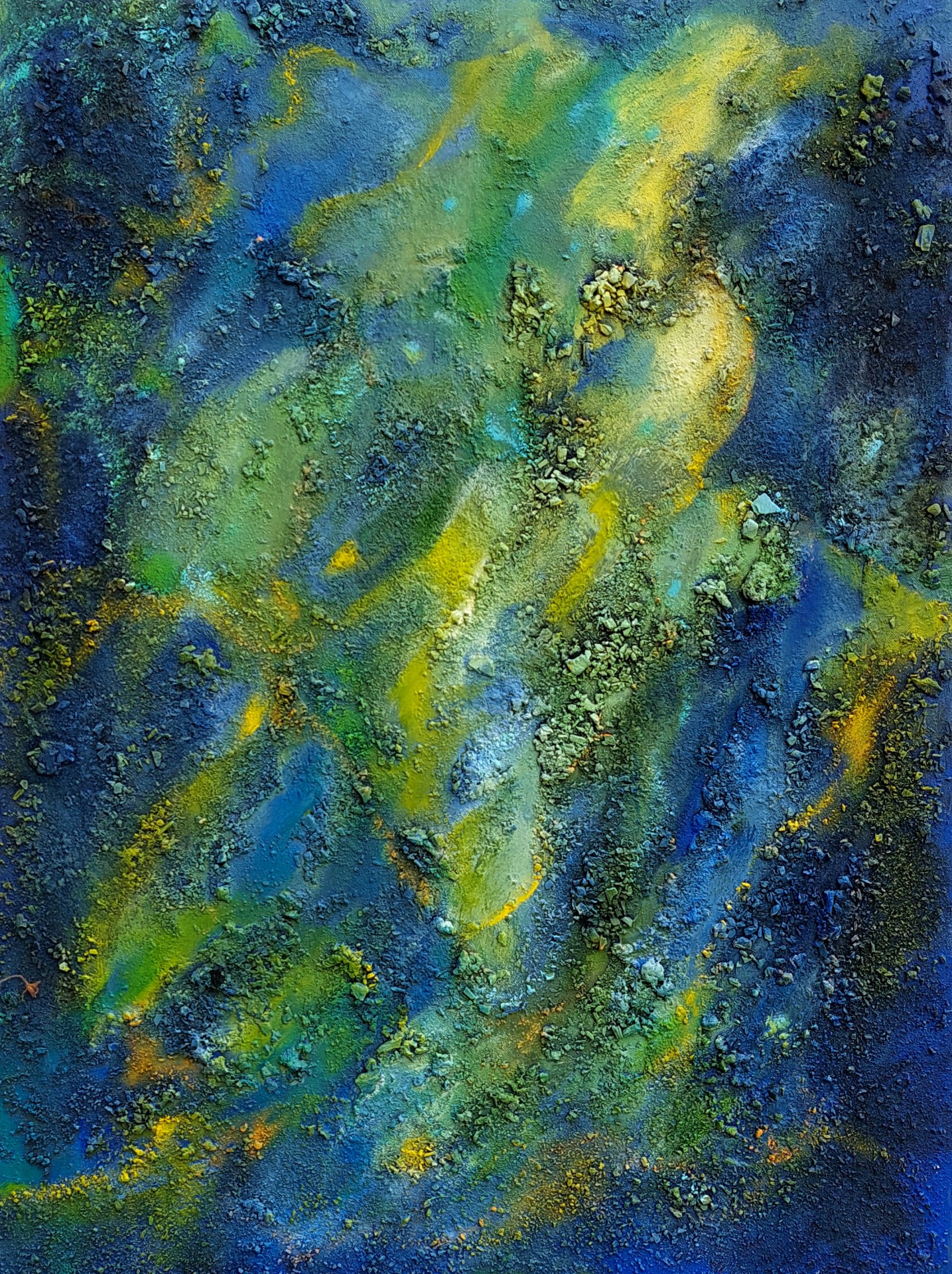 Mixed Media Abstract - op 3D-80 x 60 cm 