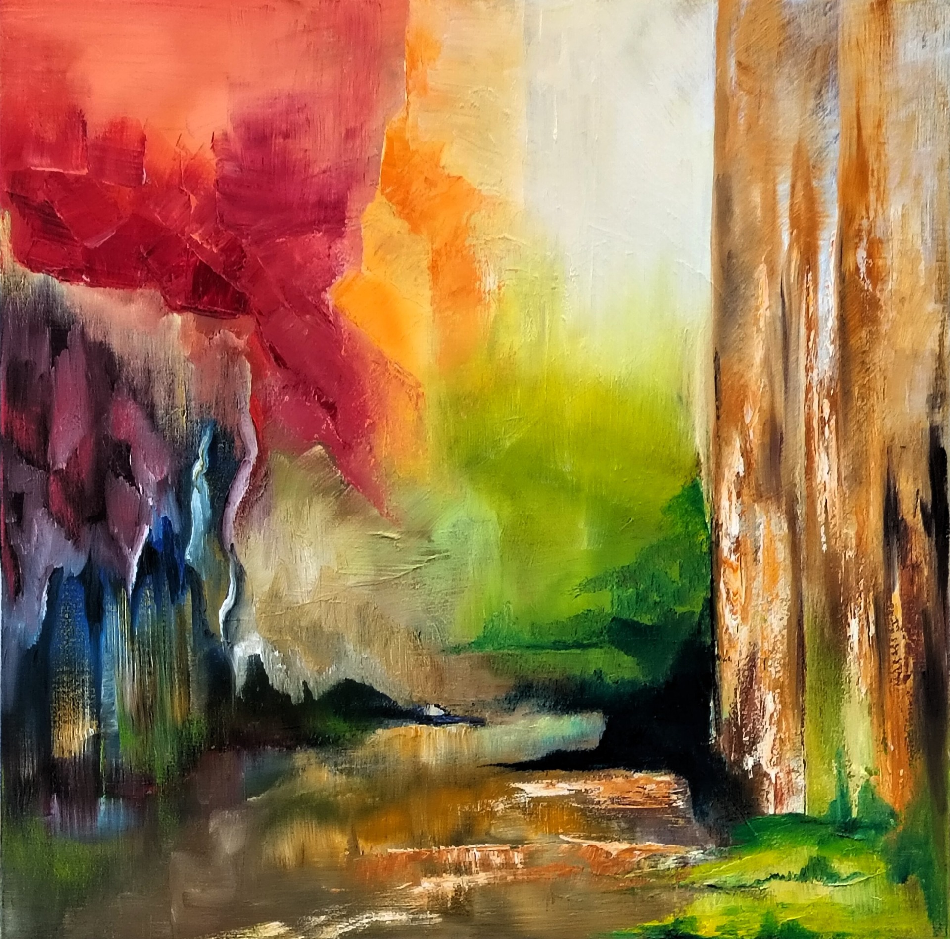 Een doorkijkje 80 x 80 cm