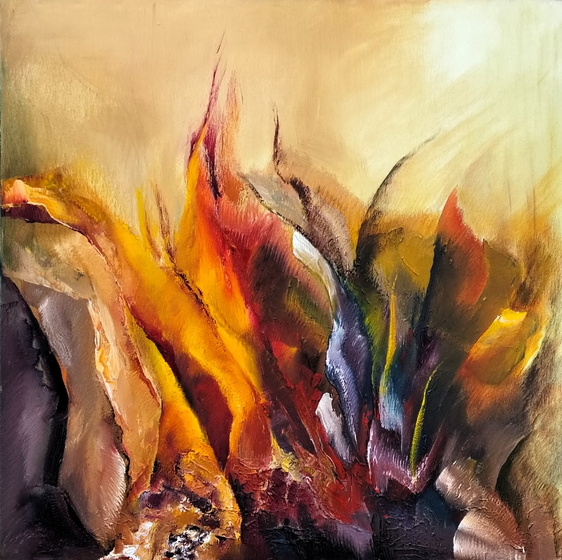 Zomer abstract 80 x 60 cm